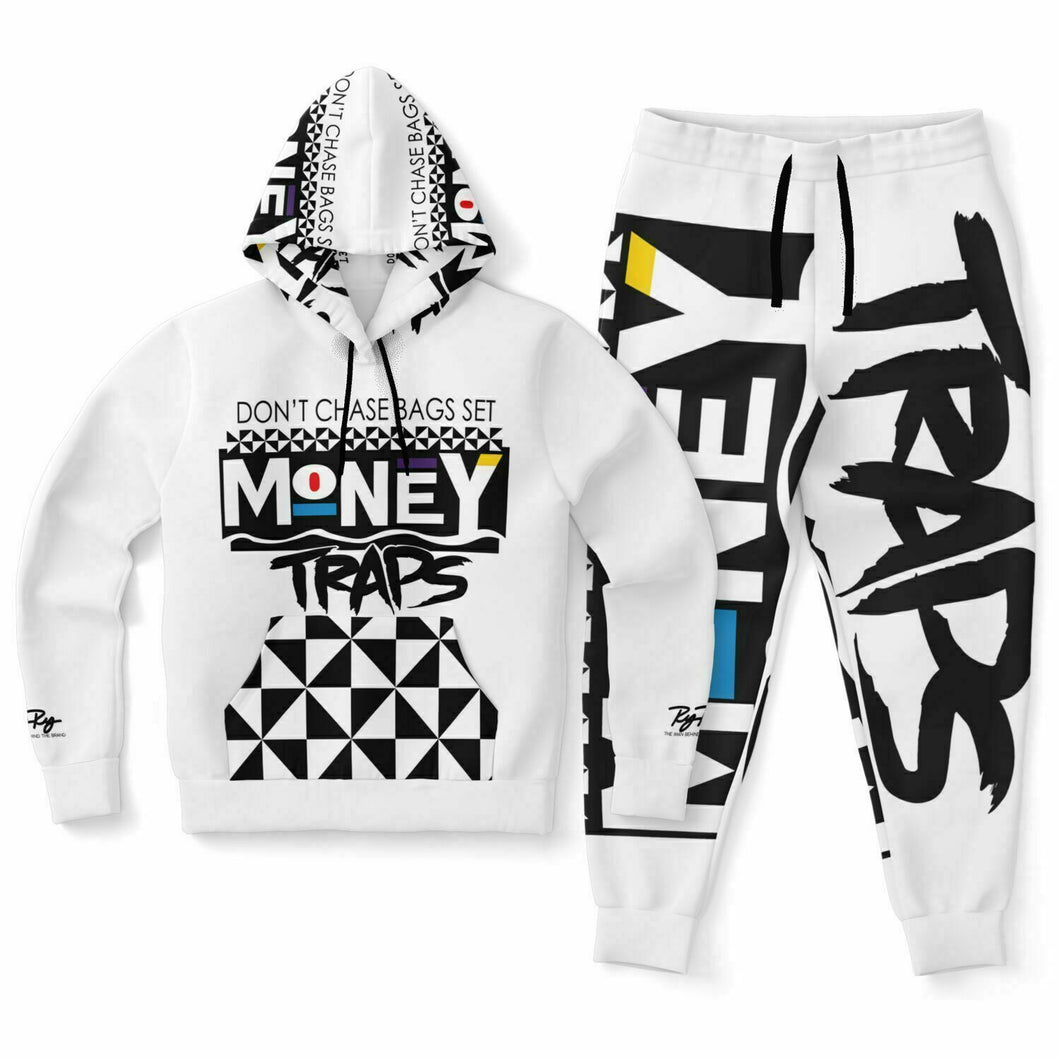 White - Martin Styled Hoodie & Jogger - AOP