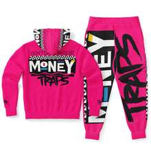 Load image into Gallery viewer, Bright Pink - Martin Styled Hoodie &amp; Jogger - AOP
