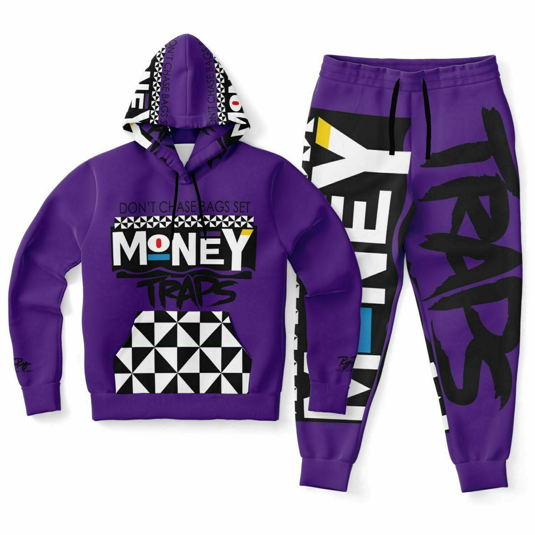 Purple - Martin Styled Hoodie & Jogger - AOP