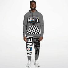 Load image into Gallery viewer, Gray - Martin Styled Hoodie &amp; Jogger - AOP
