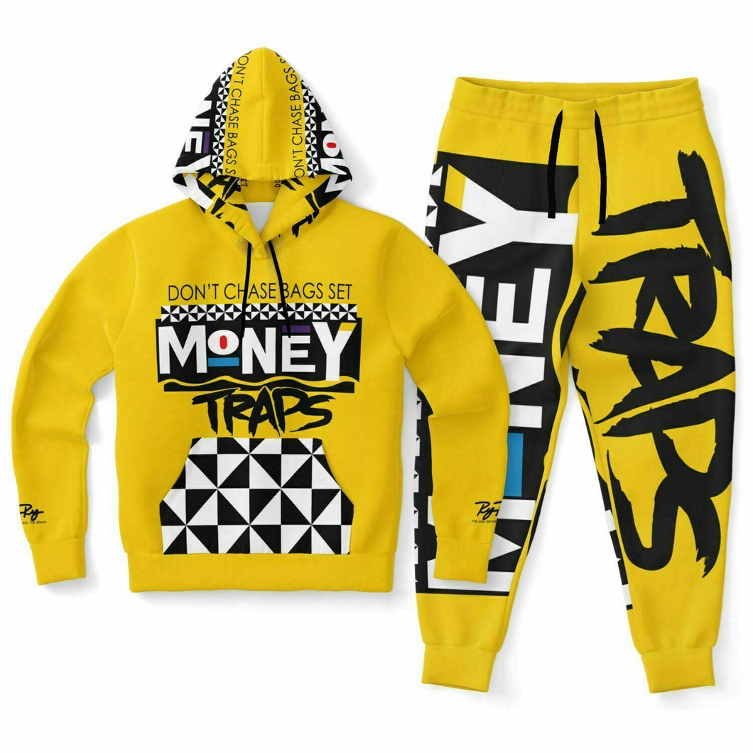 Yellow - Martin Styled Hoodie & Jogger - AOP