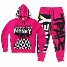 Load image into Gallery viewer, Bright Pink - Martin Styled Hoodie &amp; Jogger - AOP
