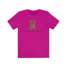 Load image into Gallery viewer, &quot;Rich Rituals&quot; Bronze Text- Short Sleeve Tee
