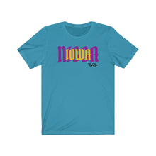 Load image into Gallery viewer, &quot;Iowa Nigga&quot; Purple/Gold Text Short Sleeve Tee
