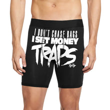 Load image into Gallery viewer, &quot;Money Traps&quot; Long blk briefs
