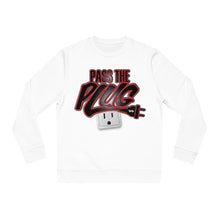 Load image into Gallery viewer, &quot;Pass The Plug&quot; (Blk/Red letters-Low Plug) Sweatshirt
