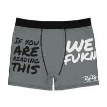 Load image into Gallery viewer, We Fukn Men&#39;s Gray/Blk/White Boxer Briefs
