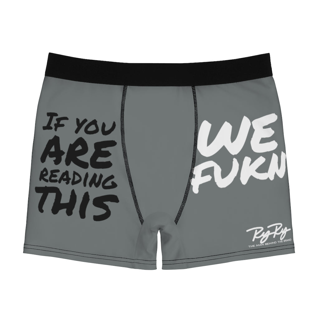 We Fukn Men's Gray/Blk/White Boxer Briefs