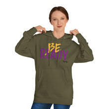 Load image into Gallery viewer, &quot;Be Ready&quot; (Purple/Gold Letters) Hoodie
