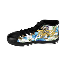 Load image into Gallery viewer, &quot;Hawaii Blue&quot; (Gold Text) Men&#39;s Shoes
