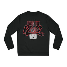 Load image into Gallery viewer, &quot;Pass The Plug&quot; (Blk/Red letters-Low Plug) Sweatshirt
