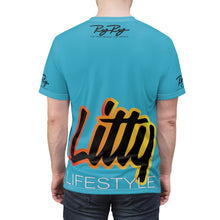 Load image into Gallery viewer, Litty LifeStyle AOP Aqua Tee
