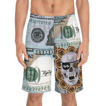 Load image into Gallery viewer, &quot;Diamond Skull Money&quot; Men&#39;s Shorts
