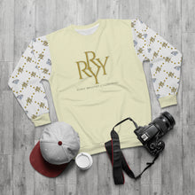 Load image into Gallery viewer, &quot;Royal RyRy Logo&quot; - Cream &amp; White&quot; Sweatshirt
