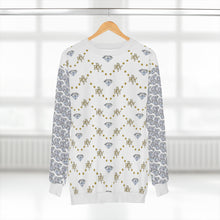 Load image into Gallery viewer, &quot;White Gold &amp; Blue&quot; Pattern Sweatshirt
