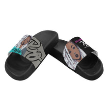 Load image into Gallery viewer, &quot;Celebrate The Female&quot; Women&#39;s Slide Sandals Blk/Pink/Gray
