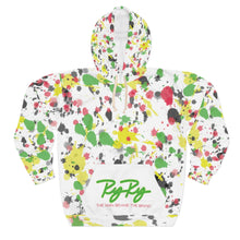 Load image into Gallery viewer, &quot;Paint Splatter&quot; green blk yellow red Hoodie
