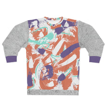 Load image into Gallery viewer, &quot;Festive&quot; (Purple orange &amp; white) sweatshirt
