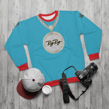 Load image into Gallery viewer, Teal Red Tips Diamond Chain SweatShirt
