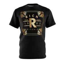 Load image into Gallery viewer, &quot;Rich Rituals&quot; Royal Design Tee
