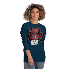 Load image into Gallery viewer, &quot;Pass The Plug&quot; (Blk/Red letters-Low Plug) Sweatshirt
