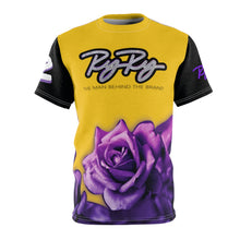 Load image into Gallery viewer, &quot;Purple Rose&quot; Gold/Purple Unisex Tee
