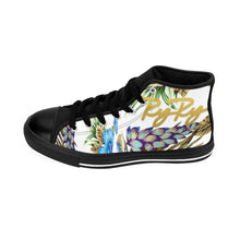 Load image into Gallery viewer, &quot;Hawaii Blue&quot; (Gold Text) Men&#39;s Shoes
