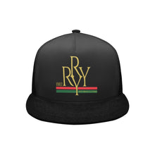 Load image into Gallery viewer, &quot;Royal logo&quot; blk on blk trucker hat
