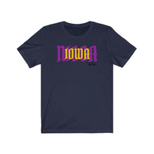 Load image into Gallery viewer, &quot;Iowa Nigga&quot; Purple/Gold Text Short Sleeve Tee
