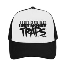 Load image into Gallery viewer, &quot;Money Trap&quot; blk Trucker Hat
