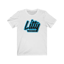 Load image into Gallery viewer, Litty Lifestyle Carolina Blue Letters Tee
