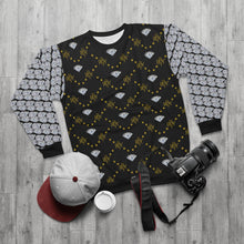 Load image into Gallery viewer, &quot;Black &amp; Gold&quot; Pattern Sweatshirt
