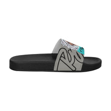 Load image into Gallery viewer, &quot;Celebrate The Female&quot; Women&#39;s Slide Sandals Blk/Pink/Gray
