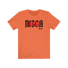 Load image into Gallery viewer, &quot;Iowa Nigga&quot; Red/Black Text Short Sleeve Tee
