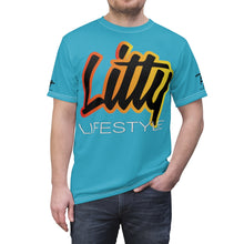 Load image into Gallery viewer, Litty LifeStyle AOP Aqua Tee
