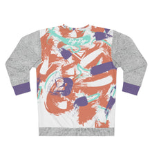 Load image into Gallery viewer, &quot;Festive&quot; (Purple orange &amp; white) sweatshirt
