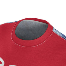 Load image into Gallery viewer, &quot;6 Denim (Red Front) Short Sleeve Tee
