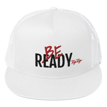 Load image into Gallery viewer, &quot;Be Ready&quot; Foam Trucker Cap (Blk/Red txt)
