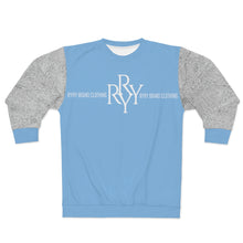 Load image into Gallery viewer, &quot;Leather Sleeve&quot;  Carolina Blue Sweatshirt
