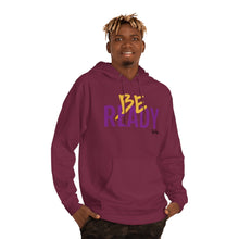 Load image into Gallery viewer, &quot;Be Ready&quot; (Purple/Gold Letters) Hoodie
