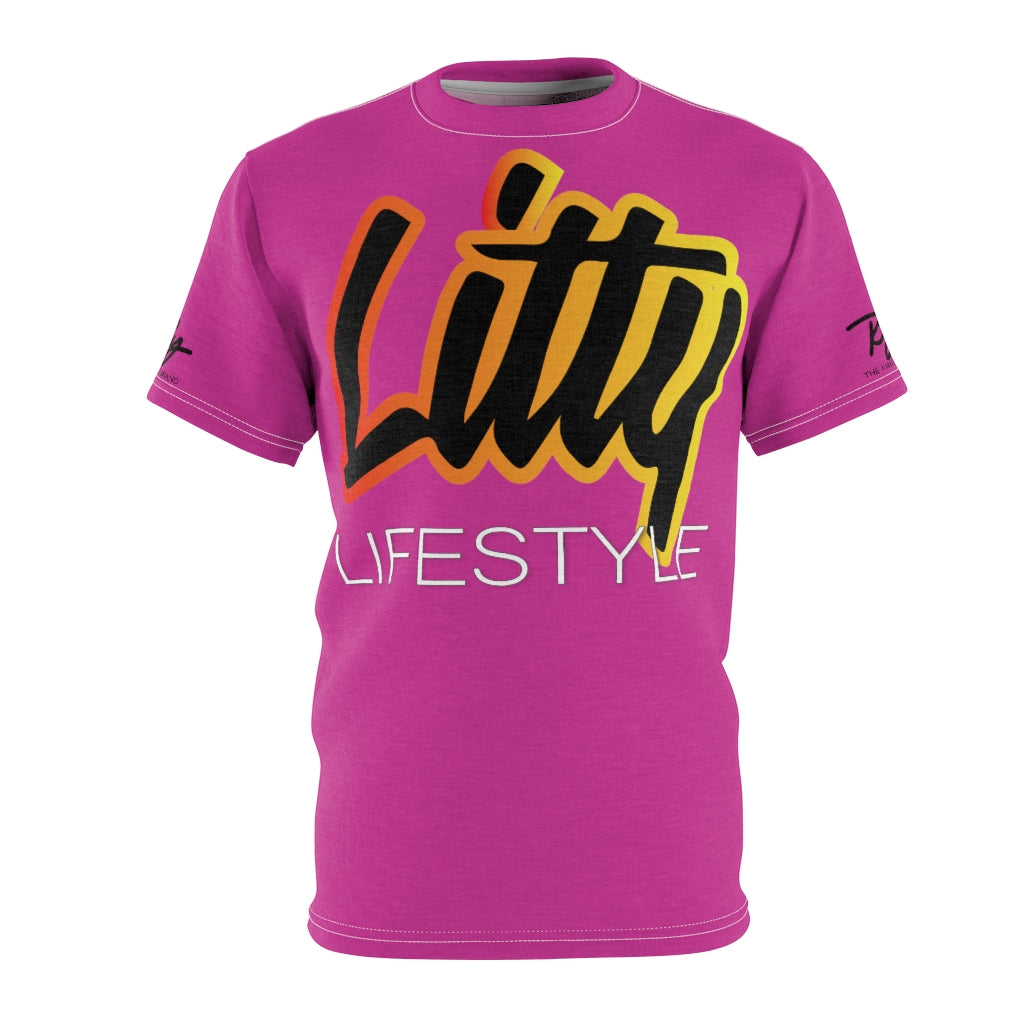 Litty LifeStyle AOP Pink Tee