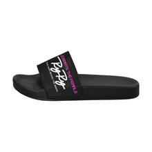 Load image into Gallery viewer, &quot;Celebrate The Female&quot; Women&#39;s Slide Sandals Blk/Pink/Gray
