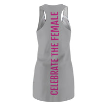 Load image into Gallery viewer, &quot;Celebrate The Female&quot; Gray Racerback Dress
