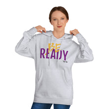 Load image into Gallery viewer, &quot;Be Ready&quot; (Purple/Gold Letters) Hoodie
