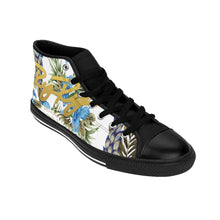 Load image into Gallery viewer, &quot;Hawaii Blue&quot; (Gold Text) Men&#39;s Shoes
