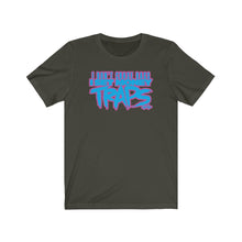 Load image into Gallery viewer, &quot;Money Traps&quot; Turquoise/Pink Text Short sleeve Tee
