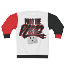 Load image into Gallery viewer, &quot;Pass The Plug (Blk &amp; Red letters) Sweatshirt
