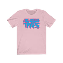 Load image into Gallery viewer, &quot;Money Traps&quot; Turquoise/Pink Text Short sleeve Tee
