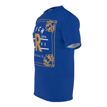 Load image into Gallery viewer, &quot;Rich Rituals&quot; Blue Poly Tee
