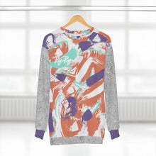 Load image into Gallery viewer, &quot;Festive&quot; (Purple orange &amp; white) sweatshirt
